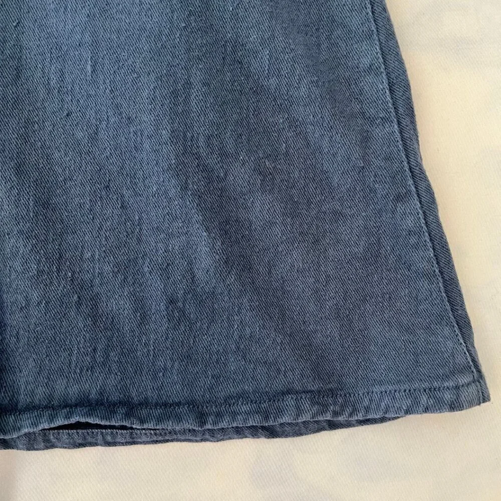 GX Know Who You Are Linen Cotton Navy Drawstring Skirt